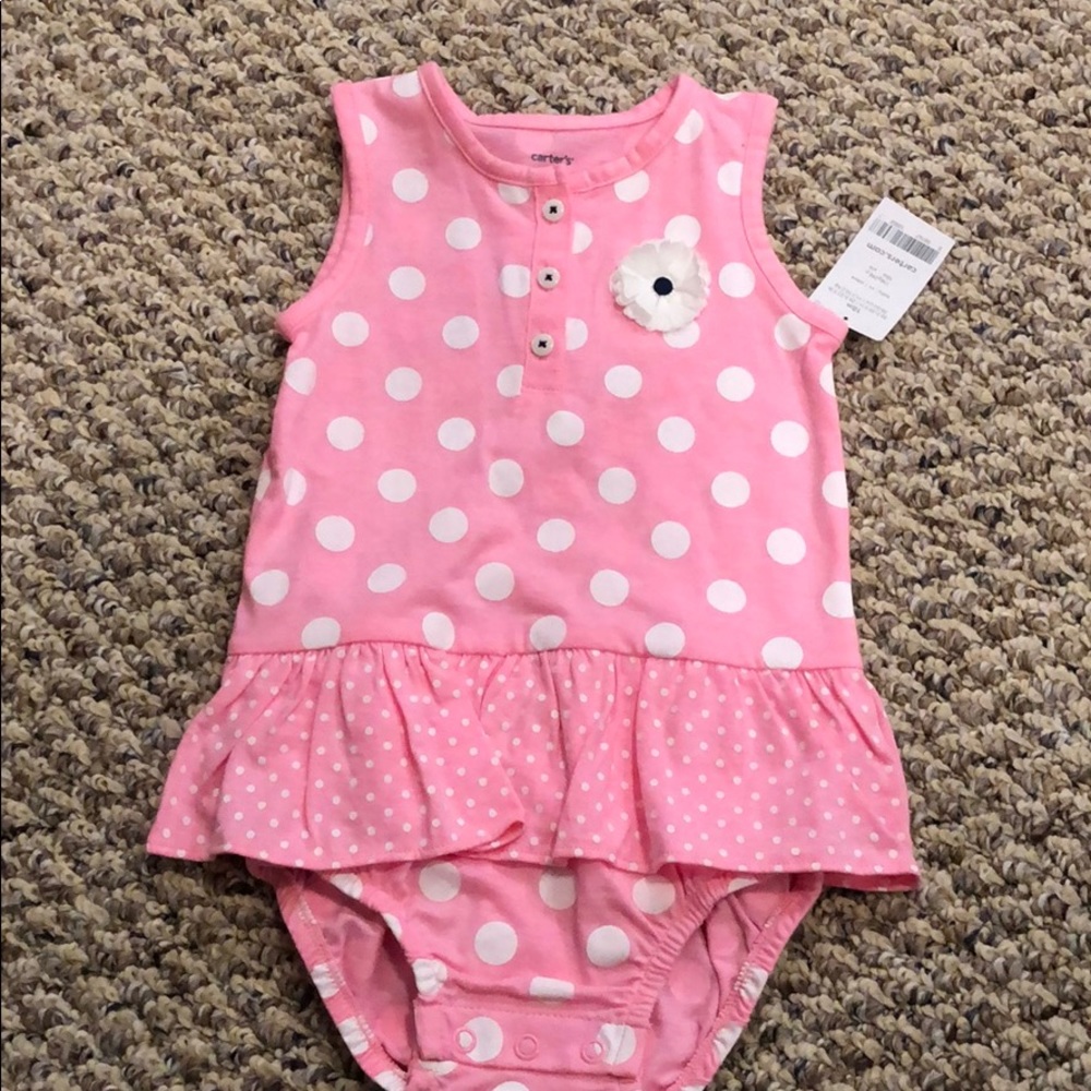 Carters Pink romper 18 months